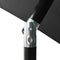 vidaXL - Parasol - met - LED's - en - stalen - paal - 2x3 - m - antracietkleurig