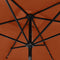 vidaXL - Parasol - met - LED's - en - stalen - paal - 2x3 - m - terracottakleurig