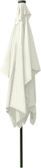 vidaXL - Parasol - met - LED's - en - stalen - paal - 2x3 - m - zandkleurig
