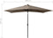 vidaXL - Parasol - met - LED's - en - stalen - paal - 2x3 - m - taupe