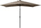 vidaXL - Parasol - met - LED's - en - stalen - paal - 2x3 - m - taupe