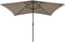 vidaXL - Parasol - met - LED's - en - stalen - paal - 2x3 - m - taupe