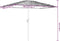 vidaXL - Parasol - met - LED's - en - stalen - paal - 300x200x250 - cm - bruin