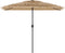 vidaXL - Parasol - met - LED's - en - stalen - paal - 300x200x250 - cm - bruin
