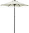 vidaXL - Parasol - met - LED-verlichting - 200x211 - cm - aluminium - zandkleurig
