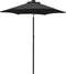 vidaXL - Parasol - met - LED-verlichting - 200x211 - cm - aluminium - zwart