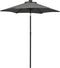 vidaXL - Parasol - met - LED-verlichting - 200x211 - cm - aluminium - antracietkleur