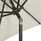 vidaXL - Parasol - met - LED-verlichting - 200x211 - cm - aluminium - zwart