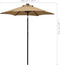 vidaXL - Parasol - met - LED-verlichting - 200x211 - cm - aluminium - taupe