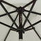 vidaXL - Parasol - met - LED-verlichting - 200x211 - cm - aluminium - zandkleurig