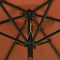 vidaXL - Parasol - met - LED-verlichting - 200x211 - cm - aluminium - terracotta