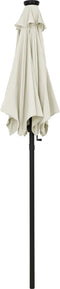 vidaXL - Parasol - met - LED-verlichting - 200x211 - cm - aluminium - terracotta