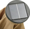 vidaXL - Parasol - met - LED-verlichting - 200x211 - cm - aluminium - taupe
