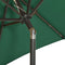 vidaXL - Parasol - met - LED-verlichting - 200x211 - cm - aluminium - groen