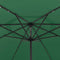 vidaXL - Parasol - met - LED-verlichting - 400 - cm - groen