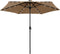 vidaXL - Parasol - met - LED-verlichting - en - aluminium - paal - 270 - cm - taupe