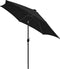 vidaXL - Parasol - met - LED-verlichting - en - aluminium - paal - 270 - cm - antraciet