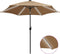 vidaXL - Parasol - met - LED-verlichting - en - aluminium - paal - 270 - cm - taupe