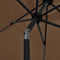 vidaXL - Parasol - met - LED-verlichting - en - aluminium - paal - 270 - cm - antraciet