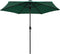 vidaXL - Parasol - met - LED-verlichting - en - aluminium - paal - 270 - cm - groen