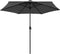 vidaXL - Parasol - met - LED-verlichting - en - aluminium - paal - 270 - cm - antraciet