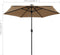 vidaXL - Parasol - met - LED-verlichting - en - aluminium - paal - 270 - cm - taupe