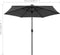 vidaXL - Parasol - met - LED-verlichting - en - aluminium - paal - 270 - cm - antraciet