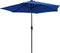 vidaXL - Parasol - met - LED-verlichting - en - aluminium - paal - 270 - cm - azuurblauw