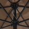 vidaXL - Parasol - met - LED-verlichting - en - aluminium - paal - 270 - cm - taupe