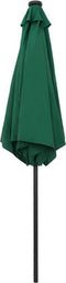 vidaXL - Parasol - met - LED-verlichting - en - aluminium - paal - 270 - cm - groen