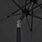 vidaXL - Parasol - met - LED-verlichting - en - aluminium - paal - 270 - cm - antraciet