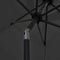 vidaXL - Parasol - met - LED-verlichting - en - aluminium - paal - 270 - cm - groen