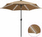 vidaXL - Parasol - met - LED-verlichting - en - aluminium - paal - 300 - cm - taupe
