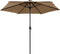 vidaXL - Parasol - met - LED-verlichting - en - aluminium - paal - 300 - cm - taupe