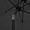 vidaXL - Parasol - met - LED-verlichting - en - aluminium - paal - 300 - cm - antraciet