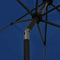 vidaXL - Parasol - met - LED-verlichting - en - aluminium - paal - 300 - cm - azuurblauw
