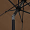 vidaXL - Parasol - met - LED-verlichting - en - aluminium - paal - 300 - cm - taupe