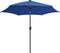 vidaXL - Parasol - met - LED-verlichting - en - aluminium - paal - 300 - cm - azuurblauw