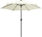 vidaXL - Parasol - met - LED-verlichting - en - aluminium - paal - 300 - cm - zandwit