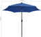 vidaXL - Parasol - met - LED-verlichting - en - aluminium - paal - 300 - cm - azuurblauw