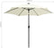vidaXL - Parasol - met - LED-verlichting - en - aluminium - paal - 300 - cm - zandwit