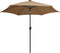 vidaXL - Parasol - met - LED-verlichting - en - aluminium - paal - 300 - cm - taupe