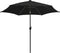 vidaXL - Parasol - met - LED-verlichting - en - aluminium - paal - 300 - cm - zwart