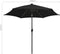 vidaXL - Parasol - met - LED-verlichting - en - aluminium - paal - 300 - cm - zwart