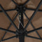 vidaXL - Parasol - met - LED-verlichting - en - aluminium - paal - 300 - cm - taupe
