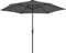 vidaXL - Parasol - met - LED-verlichting - en - stalen - paal - 300 - cm - antraciet