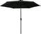 vidaXL - Parasol - met - LED-verlichting - en - stalen - paal - 300 - cm - zwart