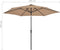 vidaXL - Parasol - met - LED-verlichting - en - stalen - paal - 300 - cm - taupe