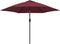 vidaXL - Parasol - met - LED-verlichting - en - stalen - paal - 300 - cm - taupe