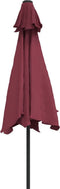 vidaXL - Parasol - met - LED-verlichting - en - stalen - paal - 300 - cm - taupe